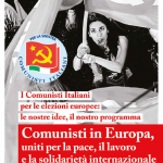 Elezioni Europee 2014: programma del Partito dei Comunisti Italiani. "Comunisti in Europa, uniti per la pace e il lavoro".
